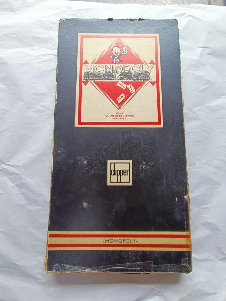 Vintage Monopoly Clipper Nederlandse uitgave, Vijf spelers of meer, Ophalen of Verzenden, Gebruikt, Smeets & Schippers N.V.