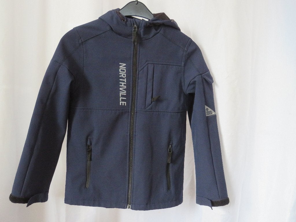 blauwe soft shell jas /tussenjas mt 152 North Fille sport, Ophalen, North Fille sport, Gebruikt, Jongen