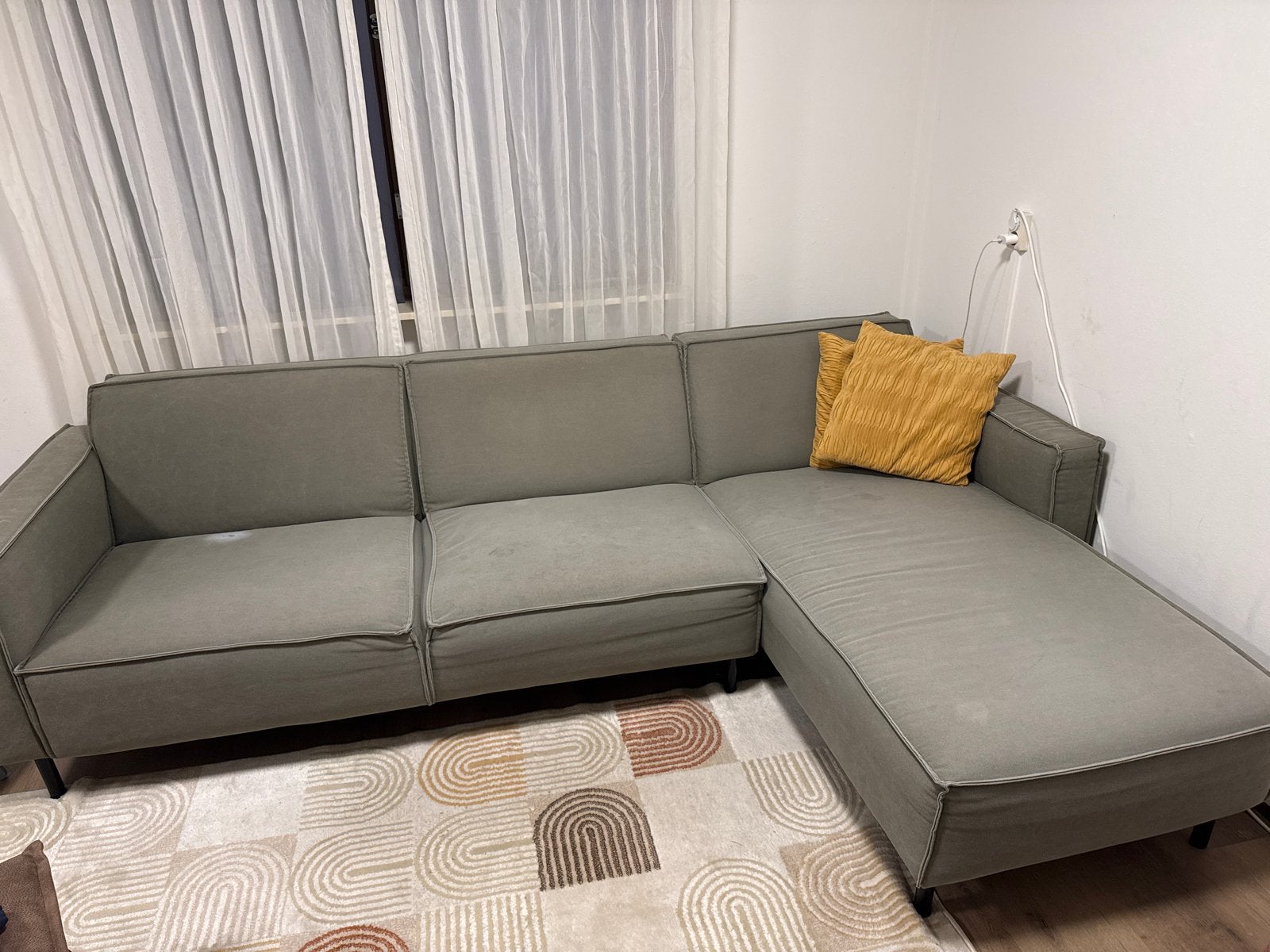 Comfortabele UMIX hoekbank, 250 tot 300 cm, Gebruikt, 100 tot 125 cm, Hoekbank