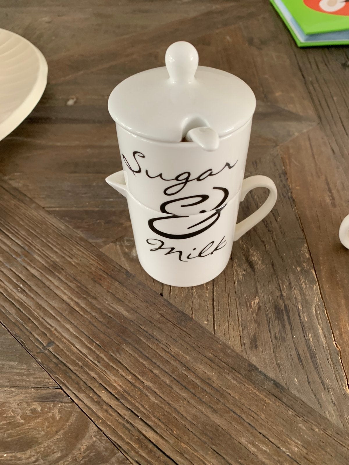 Suiker melk riviera maison, Huis en Inrichting, Ophalen, Zo goed als nieuw