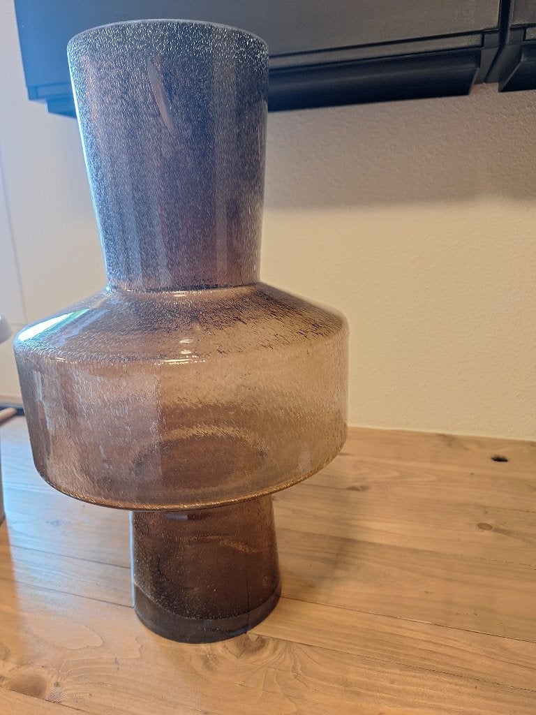 Vaas bruin, Ophalen, Bruin, 44 cm, Glas