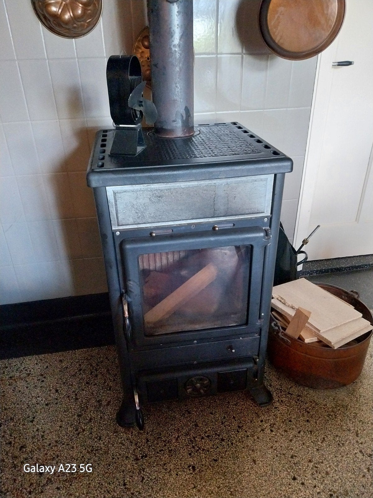 Houtkachel  ,spekkachel, Gebruikt, Houtkachel, Ophalen of Verzenden, Vrijstaand