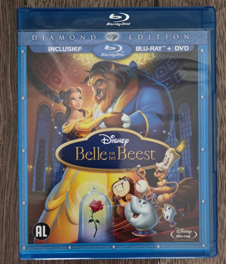 Disney Belle en het Beest Diamond Edition Blu-ray + DVD, Cd's en Dvd's, Inclusief DVD, Alle leeftijden, Film, Nederlands