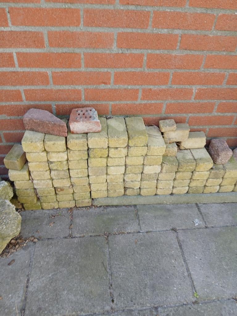 Gebruikte straatklinkers voor tuin of oprit, Tuin en Terras, Tegels en Klinkers, Gebruikt, Klinkers, Ophalen of Verzenden, Minder dan 5 m²