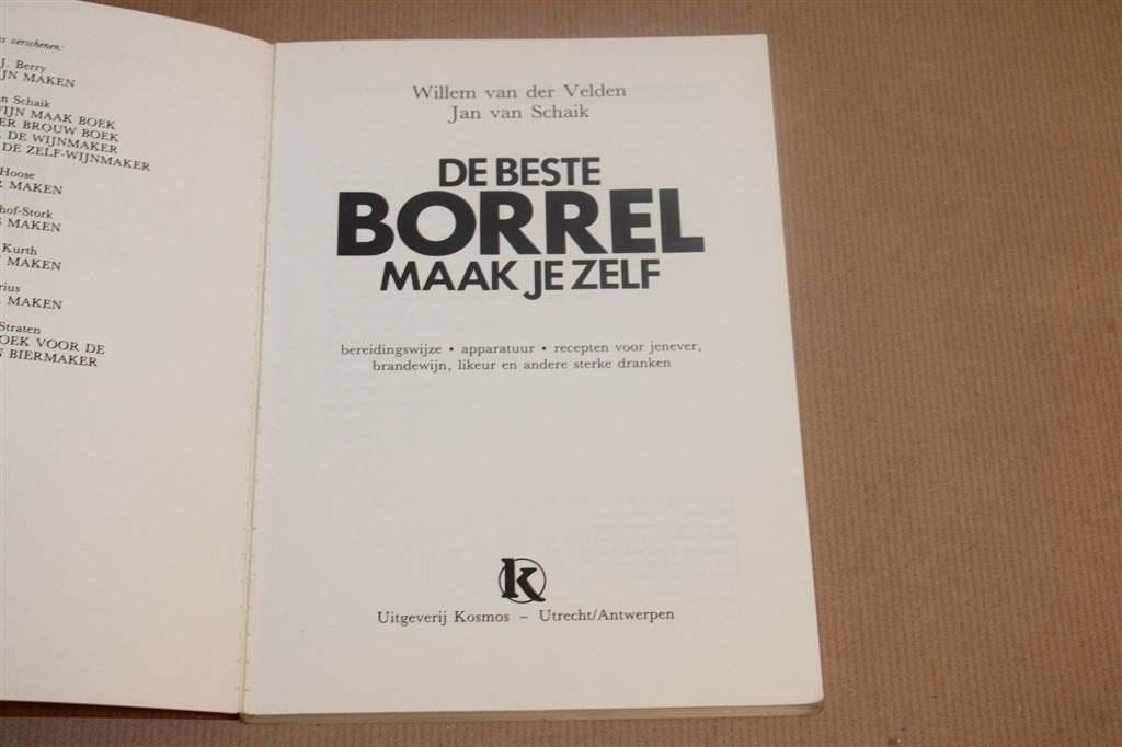 De Beste Borrel Maak je Zelf — Stoken & Recepten, Boeken, Ophalen of Verzenden, Gelezen, Italië