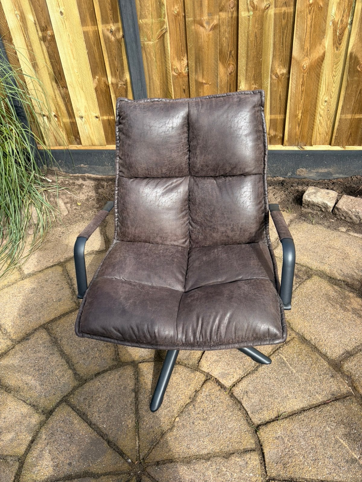 Luxe draaistoel, Ophalen, Minder dan 75 cm, Nieuw, Leer