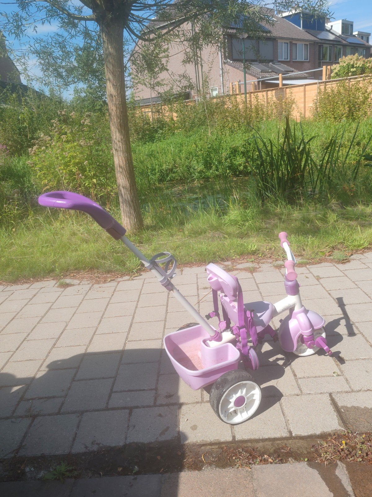 Little Tikes driewieler - lila/Paars met duwstang, Fietsen en Brommers, Fietsen | Driewielers, Ophalen, Gebruikt, Little Tikes