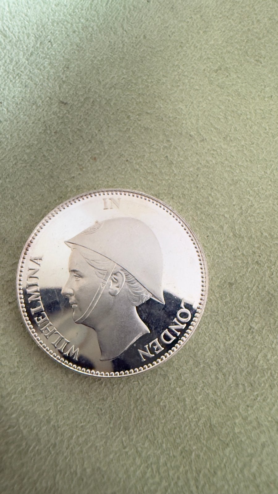 Gulden 1940 Wilhelmina in Londen RESTRIKE / NASLAG Prooflike, Postzegels en Munten, Verzenden, Koningin Wilhelmina, 1 gulden
