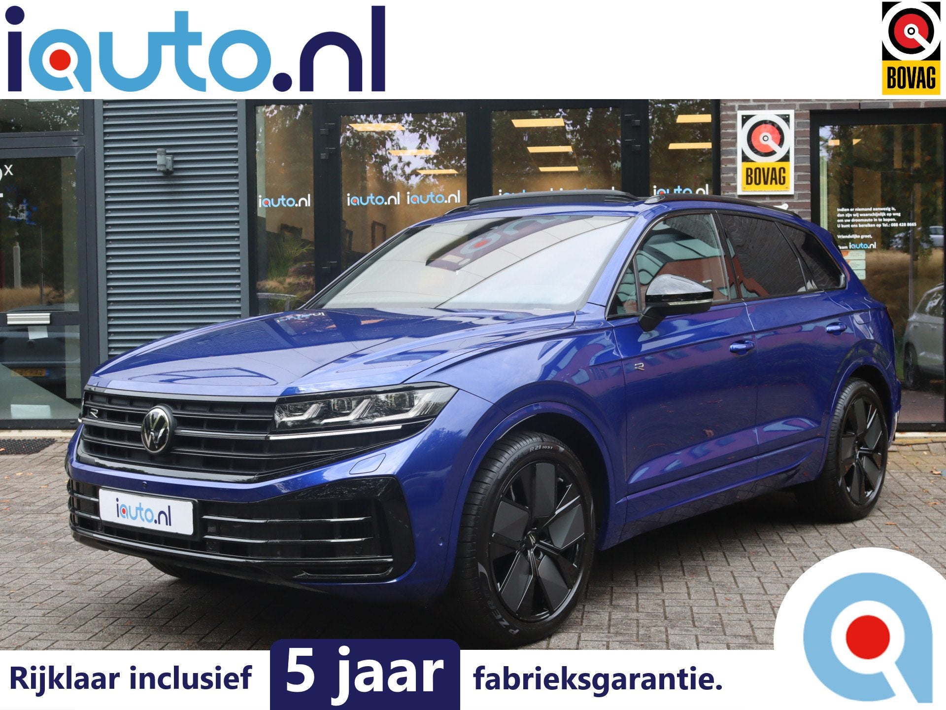 Volkswagen Touareg 3.0 TSi eHybrid 4MOTION R Edition Pano/IQ, Auto's, Automaat, Gebruikt, 2995 cc, Blauw