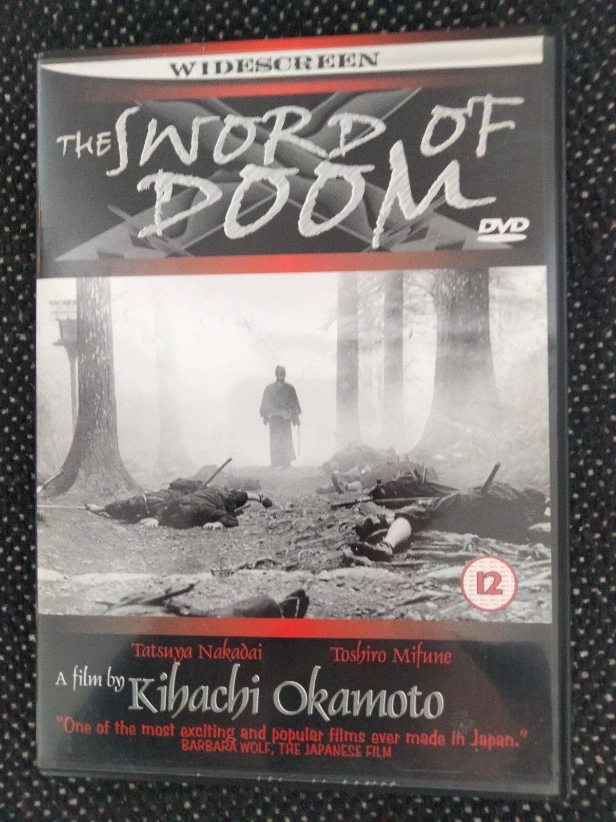 The Sword of Doom DVD - Klassieke Japanse Samurai Film, Cd's en Dvd's, Gebruikt, Ophalen of Verzenden, Vanaf 12 jaar, Breedbeeld