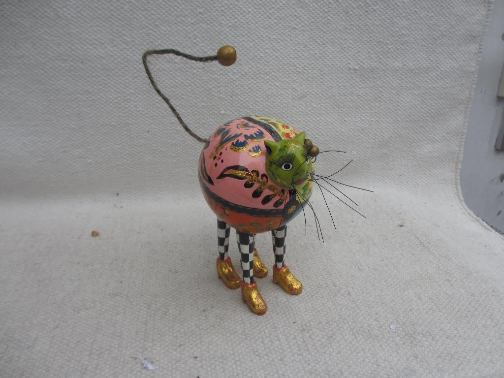 Toms Drag beeldje poes Thomas Hoffmann, Antiek en Kunst, Kunst | Designobjecten, Ophalen of Verzenden