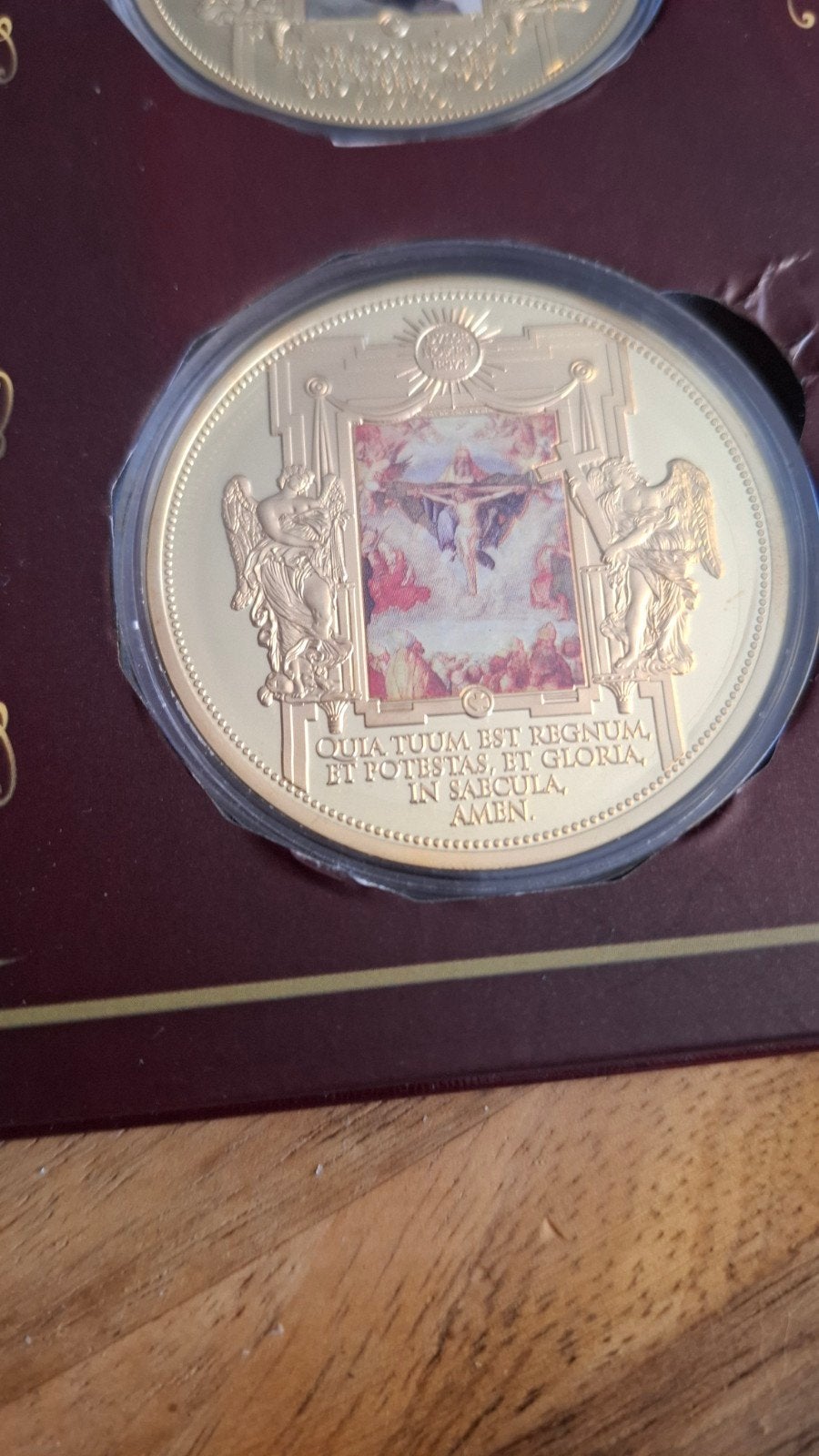 Pater Noster Civitas Vaticana – complete set 6 religieuze me, Ophalen of Verzenden, Buitenland, Munten