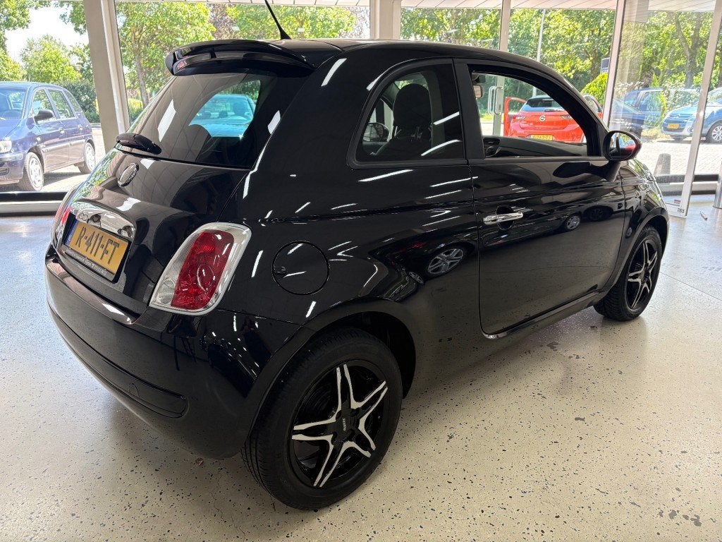 Fiat 500 1.2 Sport Leder Airco LM Elek Pakket USB, Auto's, Fiat, Euro 5, Gebruikt, 4 cilinders, Zwart
