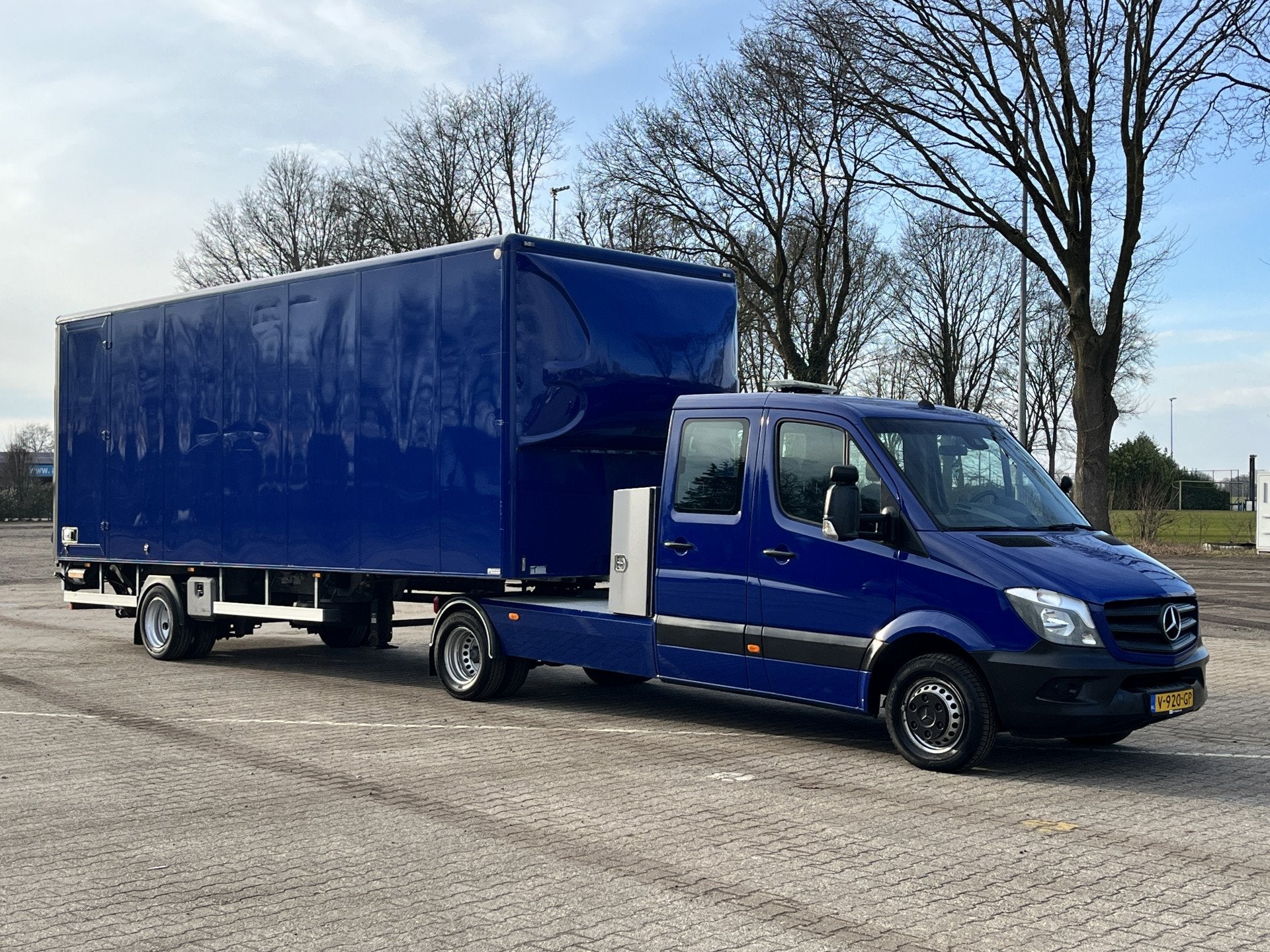 Mercedes-Benz Sprinter 519 3.0 CDI 432 DC Be combi Be trekke, Auto's, Bestelauto's, Gebruikt, 190 pk, Blauw, 2987 cc