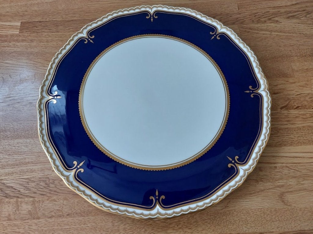 Royal Worcester Taart/Cake/Kaas SERVEERBORD Decor "Diplomat", Overige merken, Nieuw, Ophalen of Verzenden, Schaal of Schalen