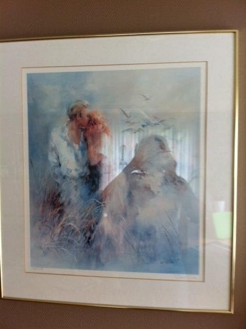 Aquarel, Ophalen of Verzenden, Ingelijst, Portret of Personen