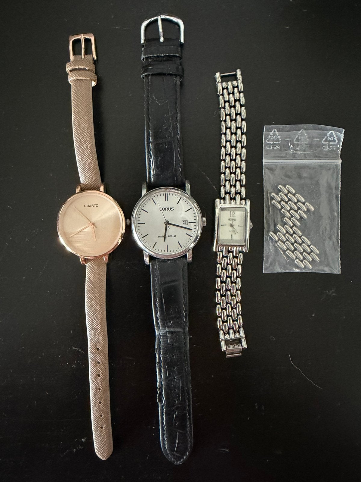 3 dames horloges, Overige merken, Staal, Polshorloge, Ophalen of Verzenden