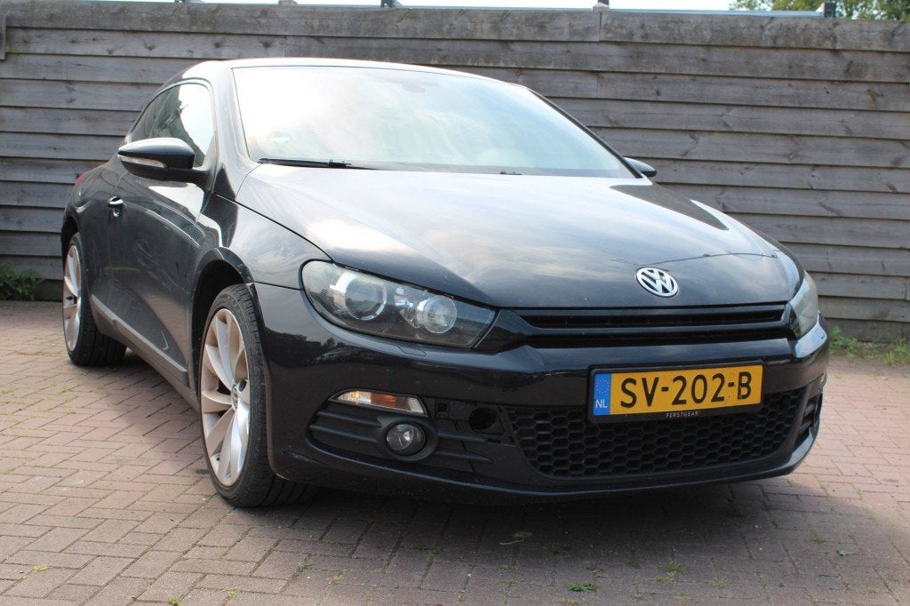 Volkswagen SCIROCCO 1.4 TSI 160pk Highline automaat ECC/carp, Auto's, Volkswagen, Gebruikt, 4 cilinders, 4 stoelen, Zwart