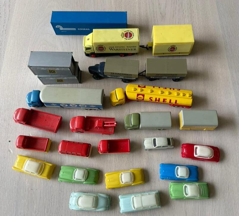 Toebehoren Fleismann Marklin HO auto’s vrachtwagens brug, Hobby en Vrije tijd, Modeltreinen | H0, Overige merken, Gebruikt, Gelijkstroom of Wisselstroom