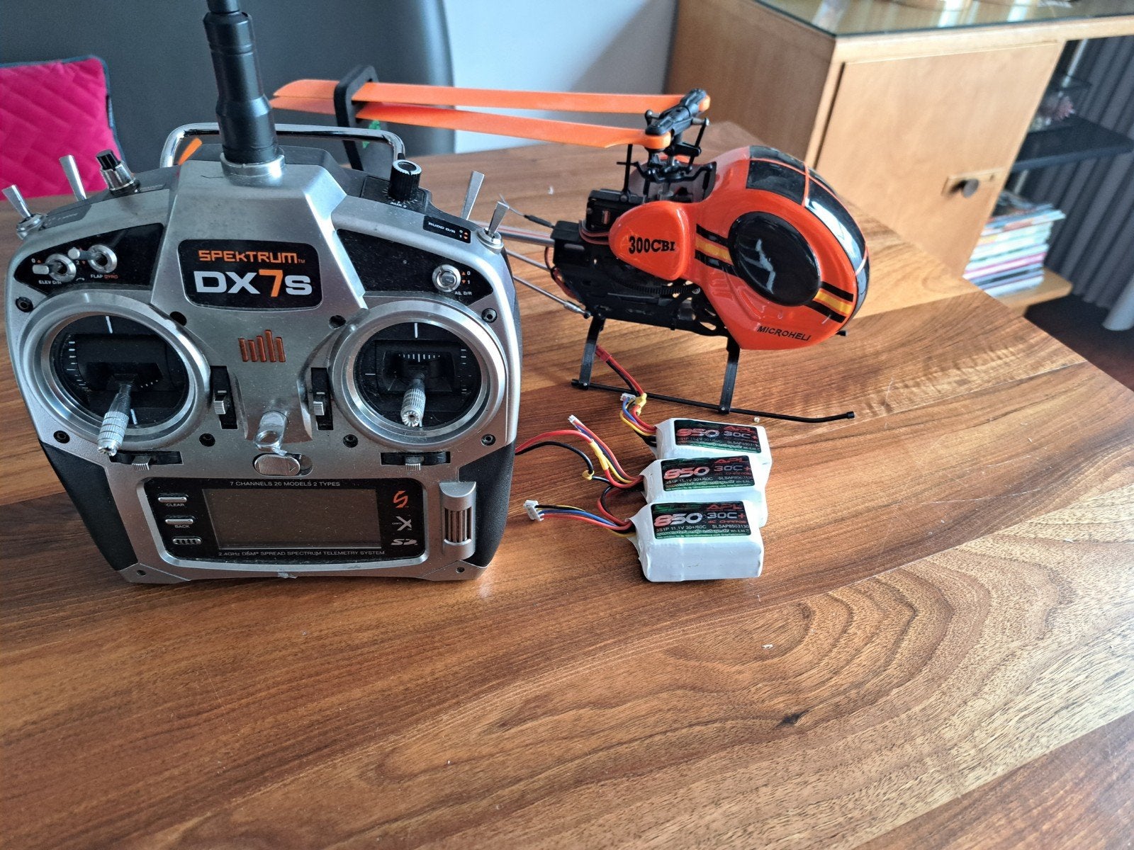 Blade 230S + Microheli upgrades + Spektrum DX7S, Hobby en Vrije tijd, Elektro, Gebruikt, RTF (Ready to Fly), Helikopter