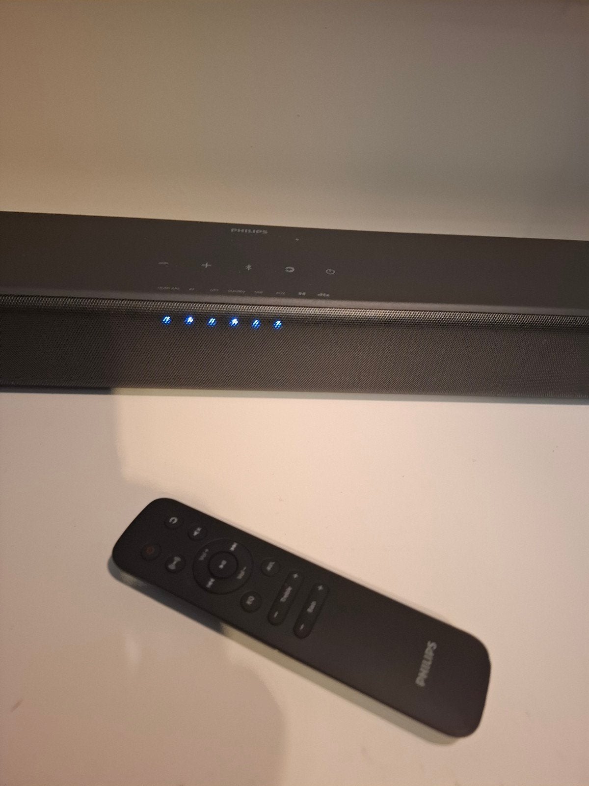 Philips Soundbar TAB5109/10 met afstandsbediening, Ophalen of Verzenden, Bluetooth, Zo goed als nieuw