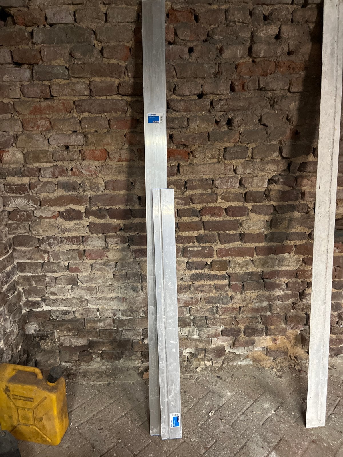 Afrijlijsten 120/200 cm, Doe-het-zelf en Verbouw, Ophalen, Zo goed als nieuw, Aluminium