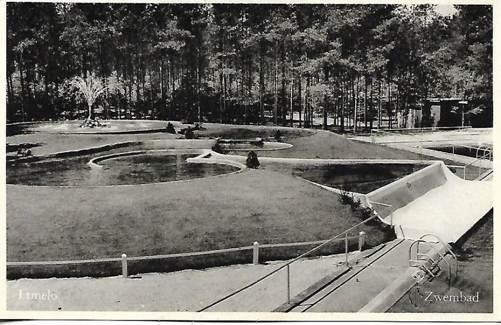 Ermelo- -Zwembad., Verzenden, 1940 tot 1960, Ongelopen, Gelderland