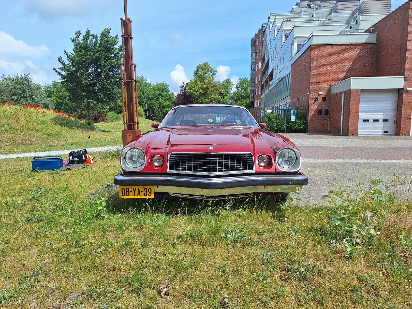 Chevrolet Camaro 5.7 LT 1975 Rood, Auto's, Chevrolet, Automaat, Achterwielaandrijving, 5730 cc, Bruin