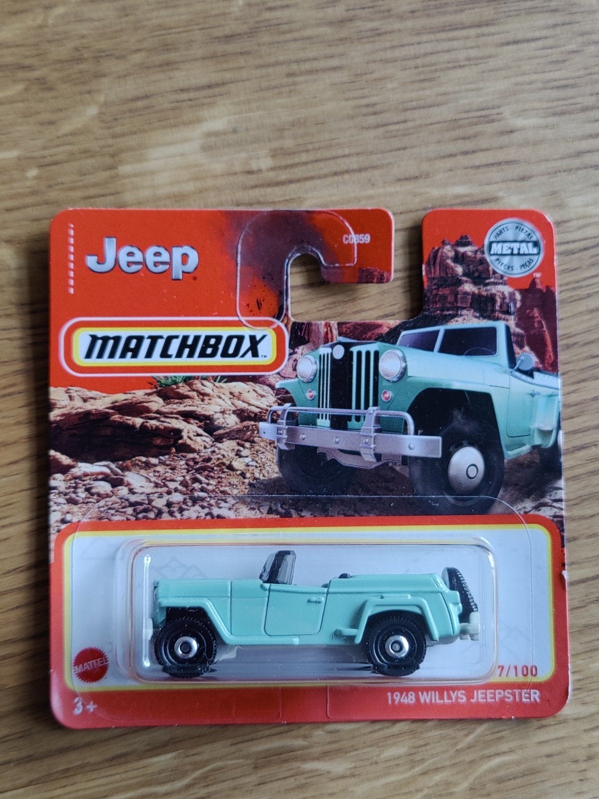 Matchbox Willys Jeepster GROEN, Ophalen of Verzenden, Auto