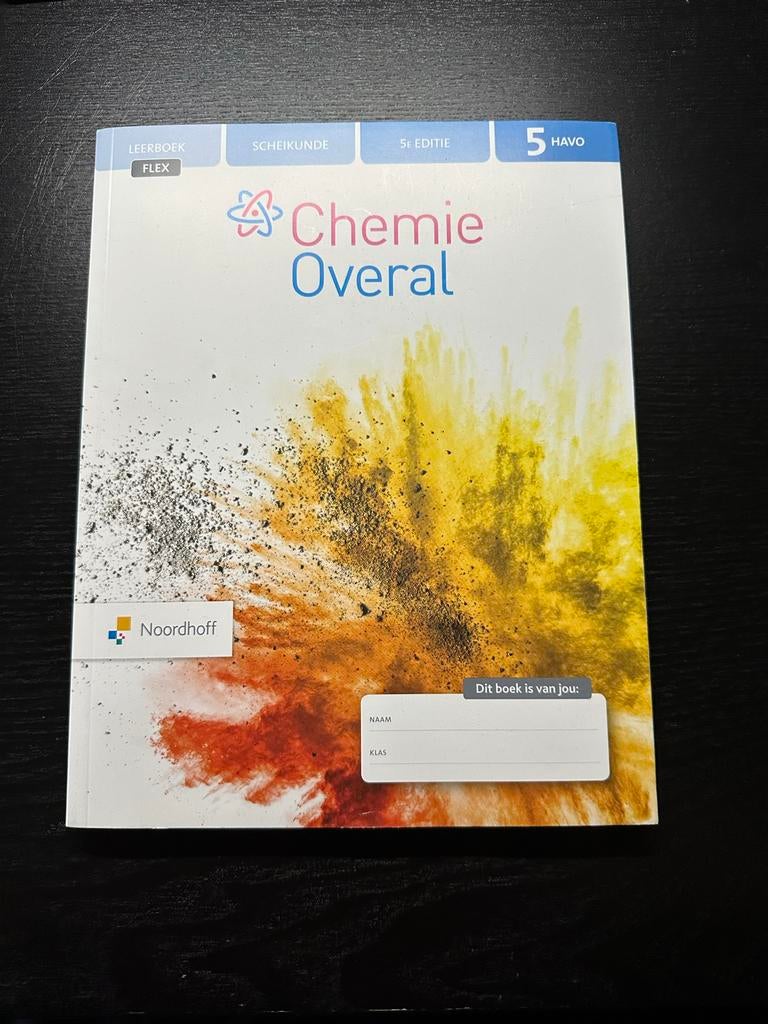 Nieuw Scheikunde HAVO 5 boek - Chemie Overal (5e editie), Ophalen, Nieuw, HAVO, Scheikunde