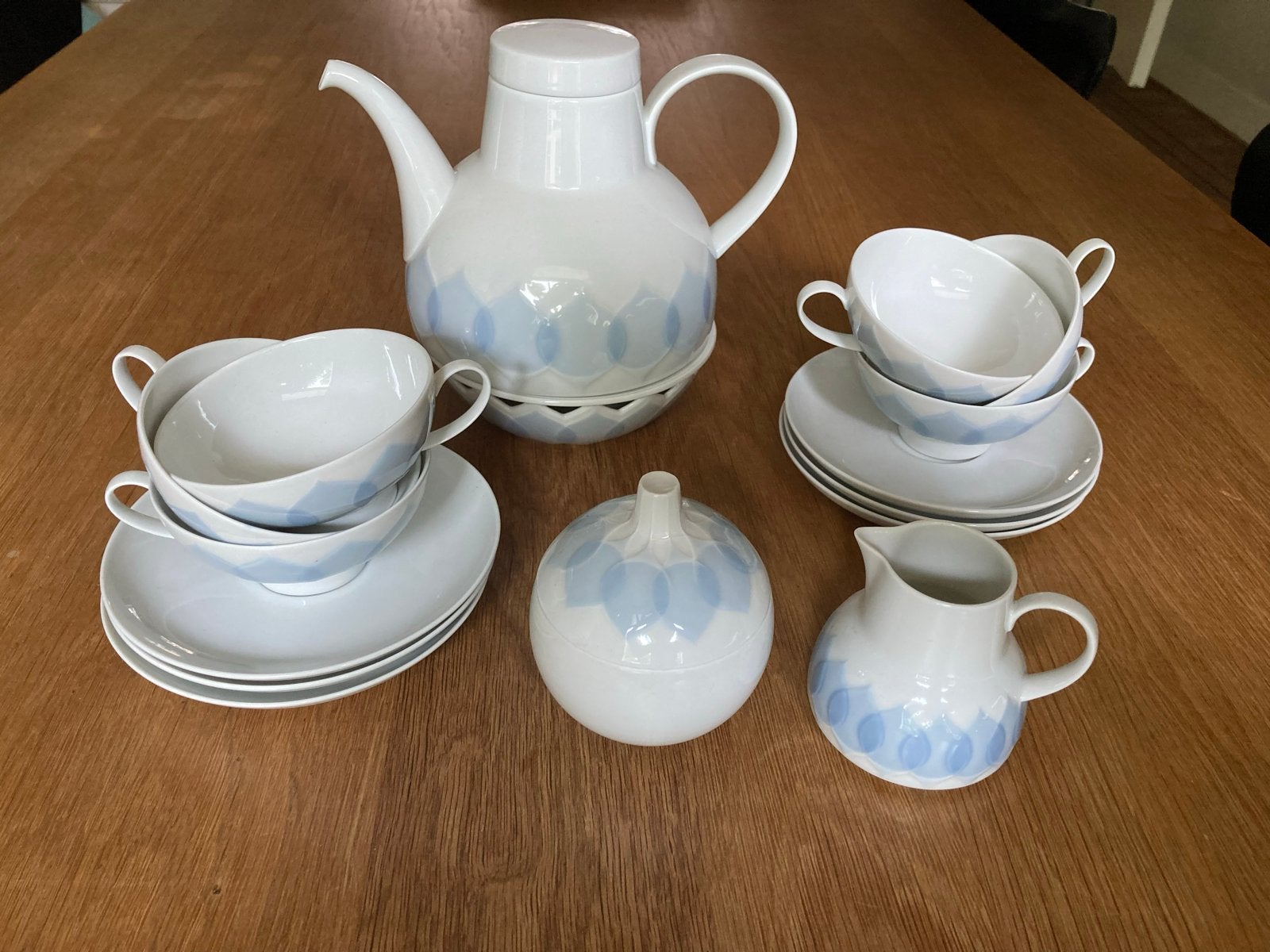 Rosenthal Lotus Blauw theeservies uit 1980, Ophalen
