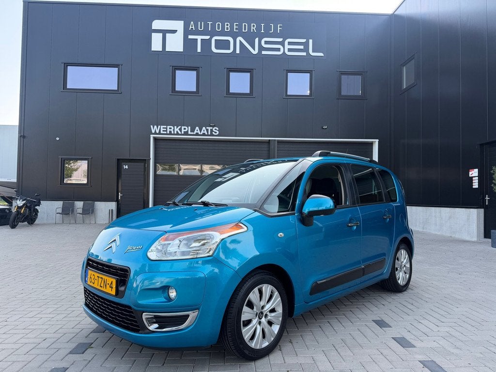 Citroen C3 Picasso 1.6 VTi Exclusive / Automaat / Trekhaak /, Auto's, Euro 5, Stof, Gebruikt, Zwart
