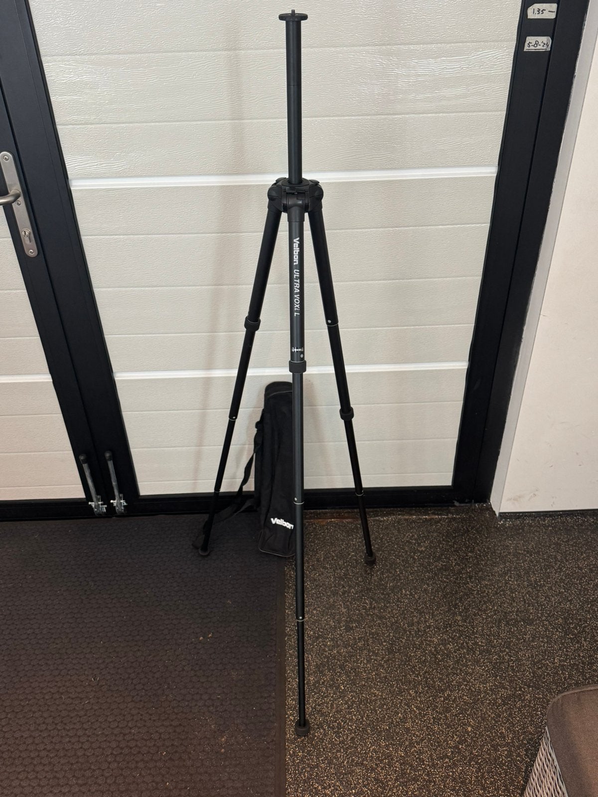 Velbon Ultra Luxi L statief met draagtas, Ophalen of Verzenden, Zo goed als nieuw, 150 tot 175 cm, Driepoot