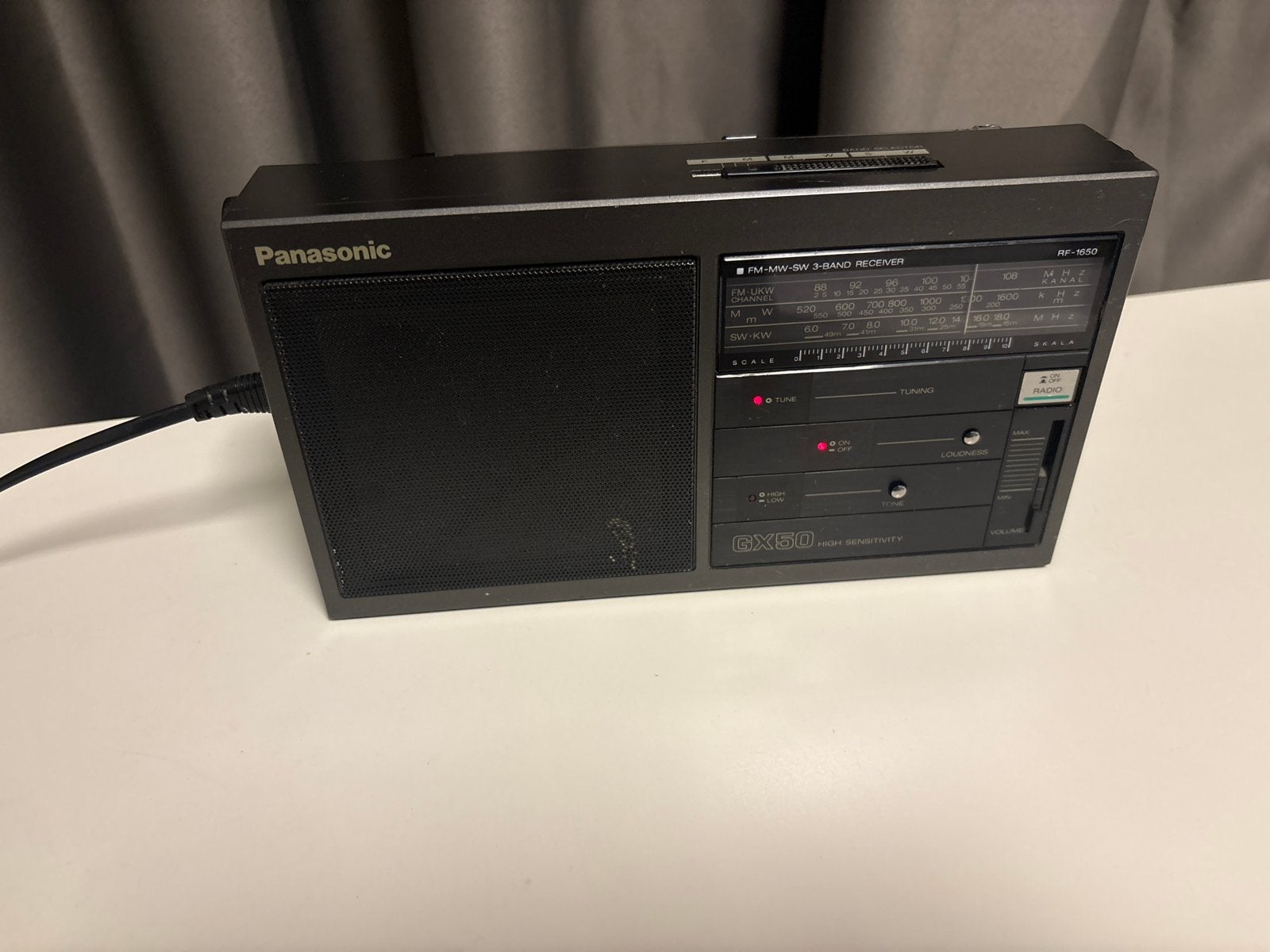 Panasonic RF-1650 GX50 FM-MW-SW 3-Band Receiver, Ophalen of Verzenden, Gebruikt, Radio
