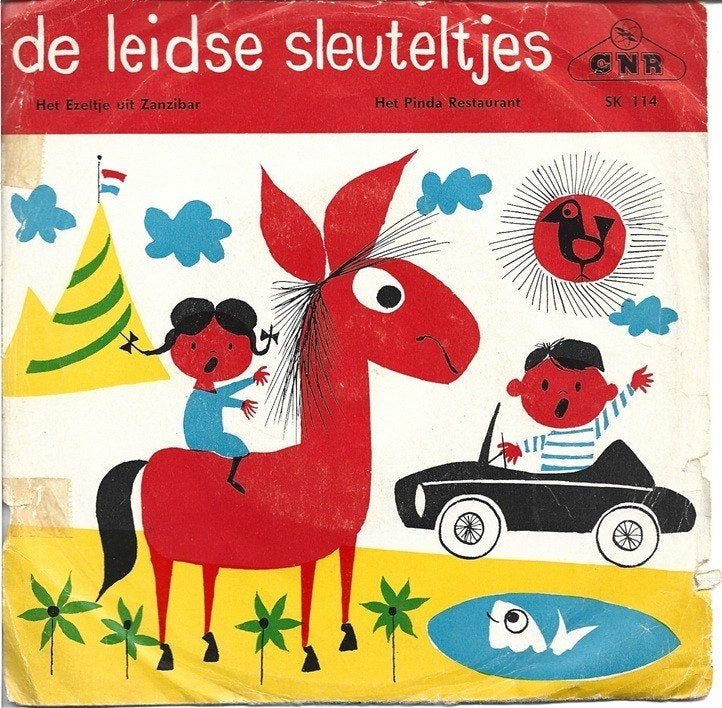 De Leidse Sleuteltjes - Het Ezeltje uit Zanzibar uit 1961, Cd's en Dvd's, Gebruikt, Verzenden, Single, Colored vinyl