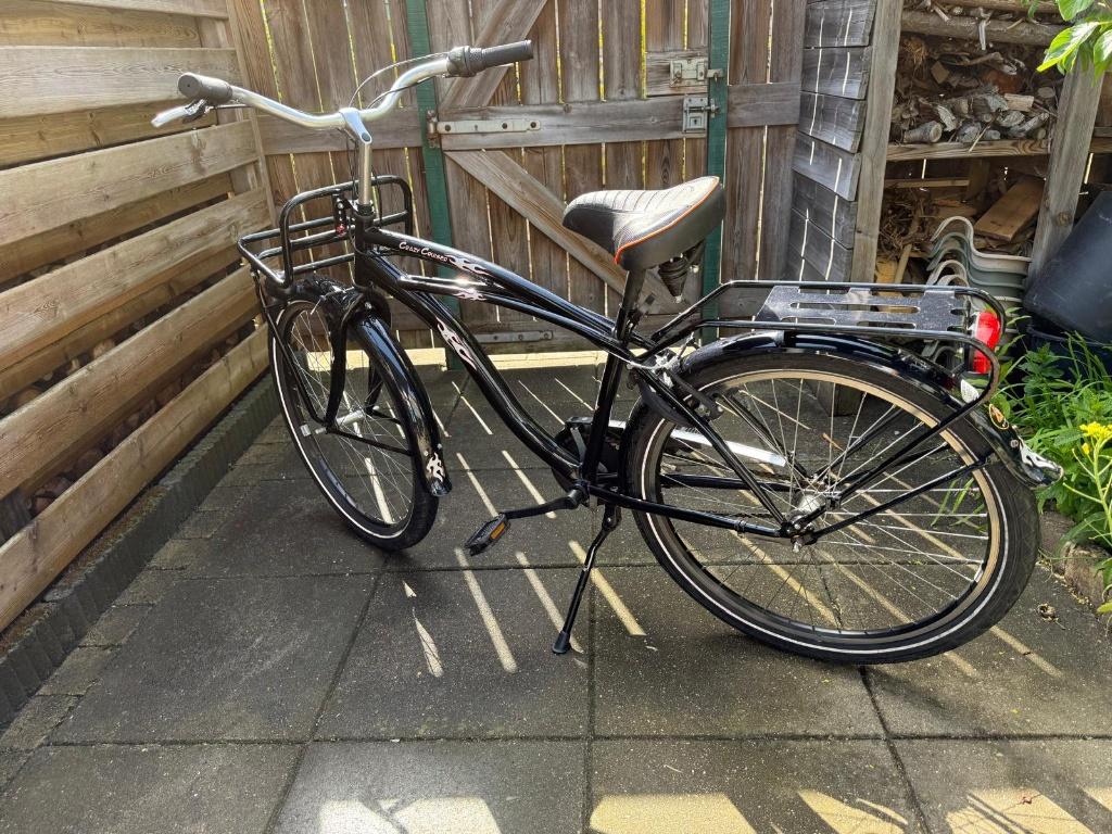 Stoere fiets crazy cruiser 24" wielen, Fietsen en Brommers, Fietsen | Cruisers en Lowriders, Ophalen, Gebruikt, Staal, Cruiser