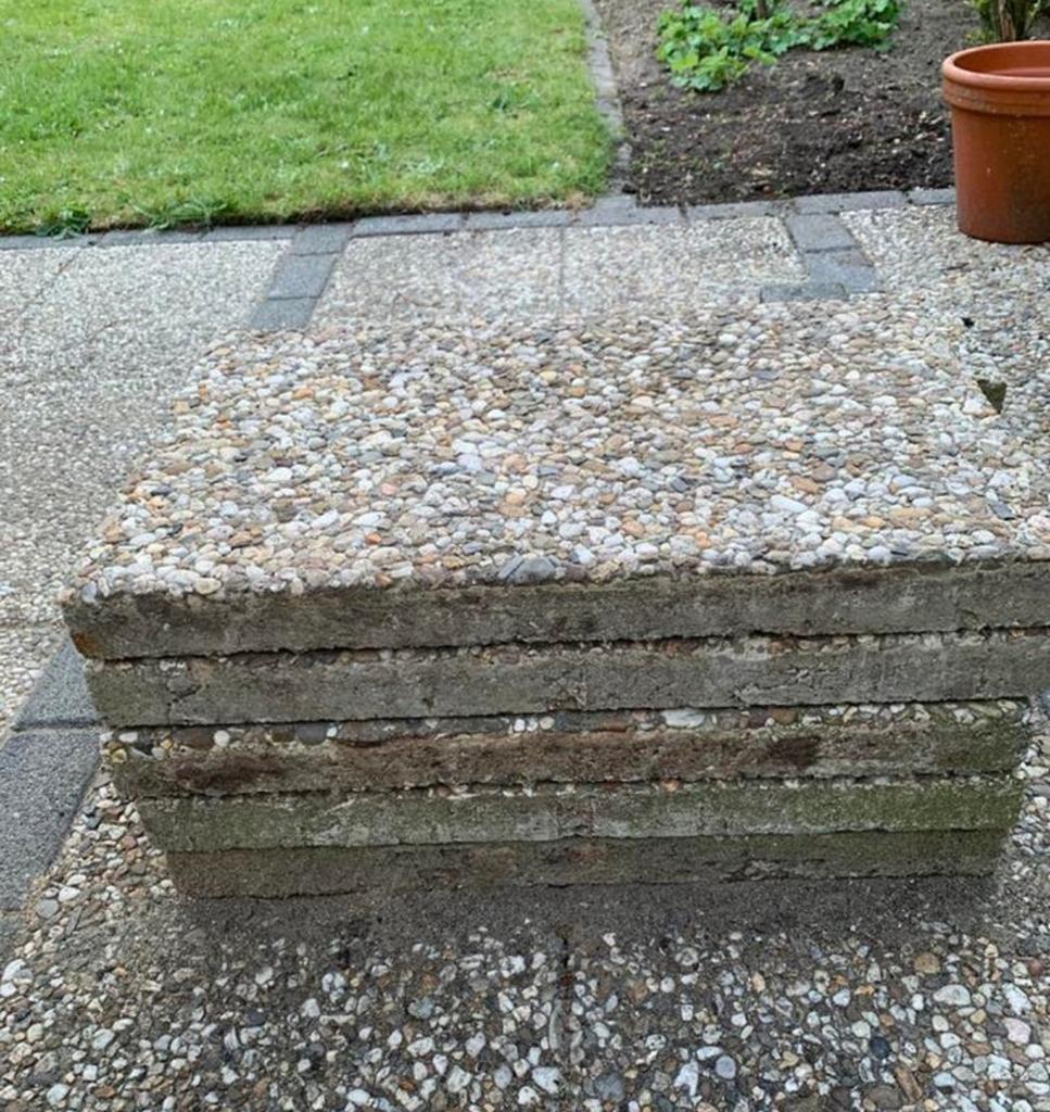 Gebruikte grindtegels, 5 dtuks 60x40 cm, Ophalen, Gebruikt, Minder dan 5 m², Beton