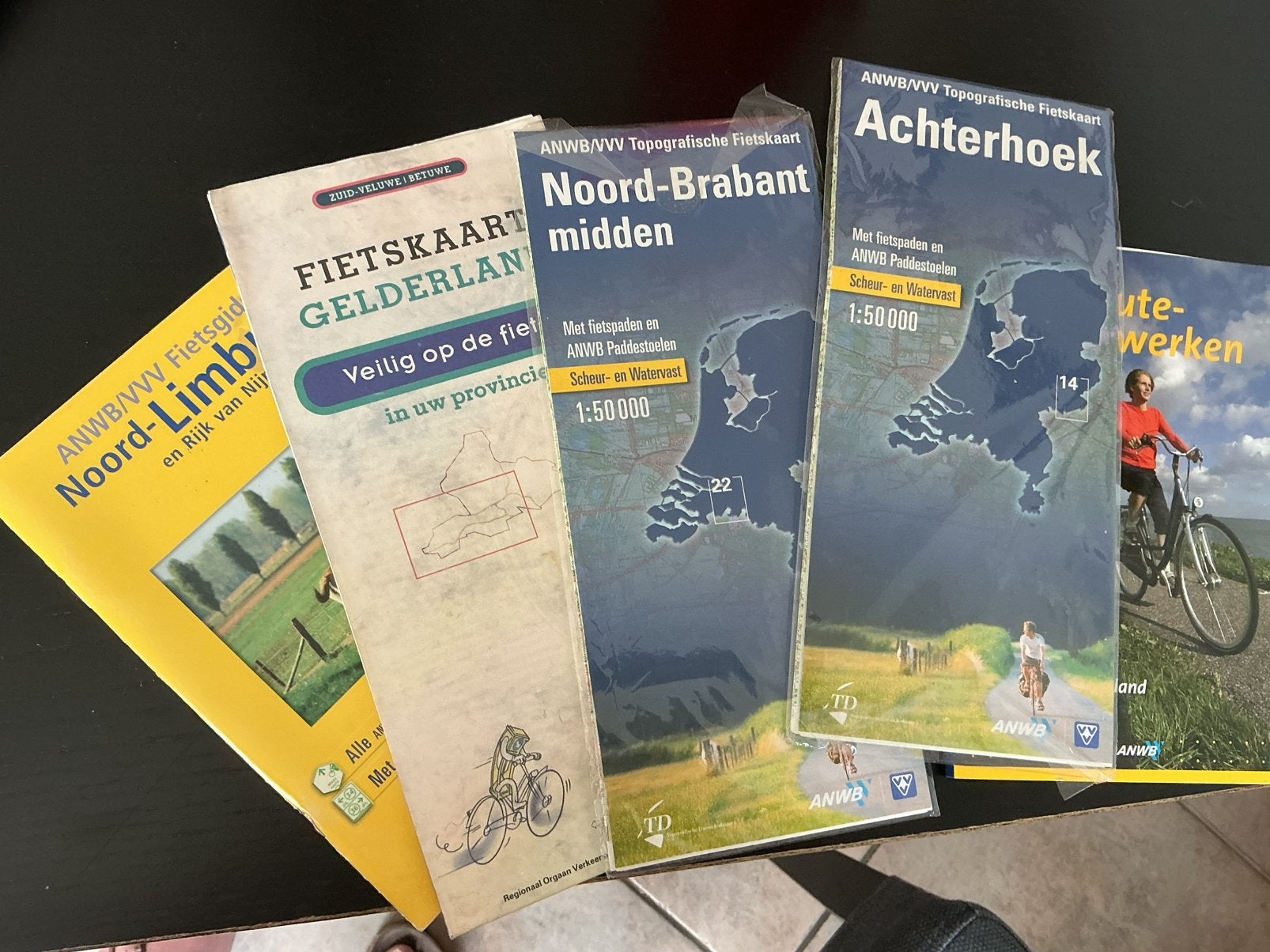 Route fietskaarten, Ophalen, 1800 tot 2000, Nederland, Landkaart