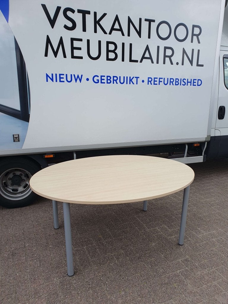Ovale vergadertafel / bureautafel / kantinetafel 180x120, VST, 120 cm, 180 cm, Zo goed als nieuw