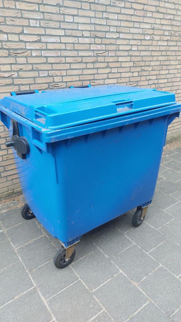 Afval rol container 1100 liter afvalcontainer rolcontainer, Huis en Inrichting, Ophalen of Verzenden