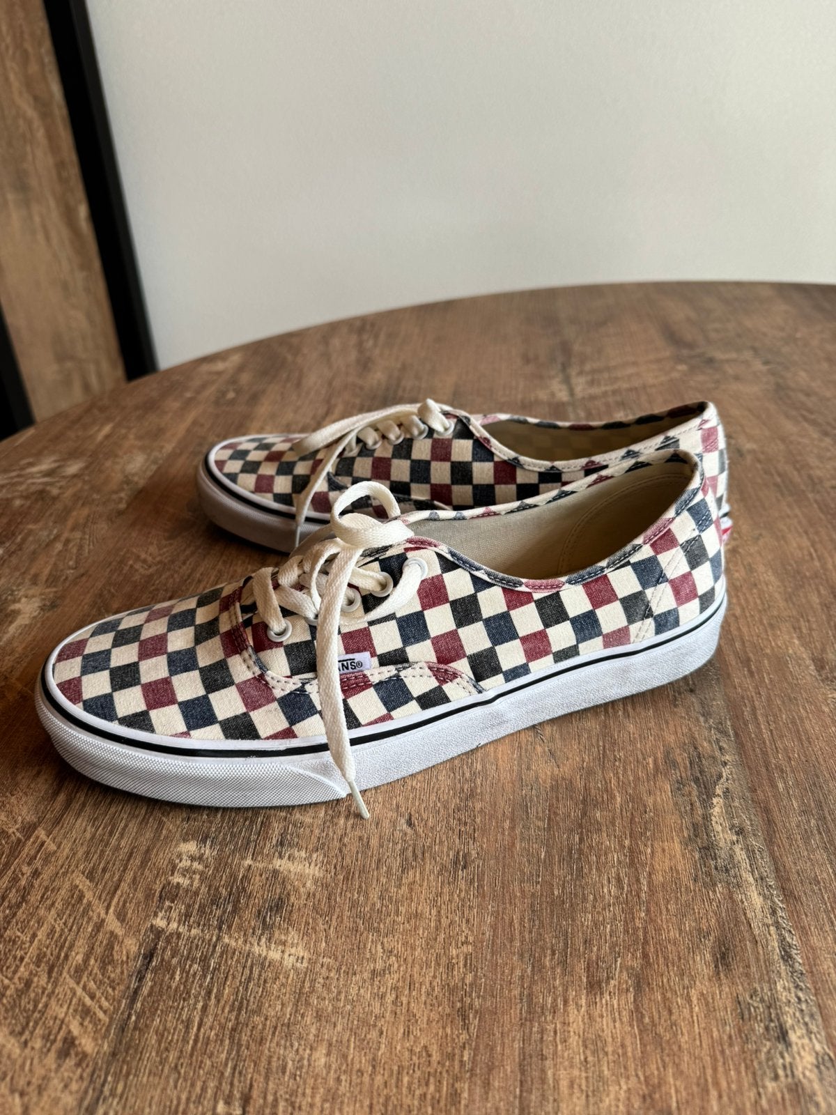 Vans - patroon - maat 45, Ophalen, Zo goed als nieuw, Zwart, Sneakers of Gympen