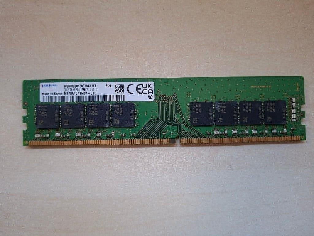 Samsung 32GB DDR4-2666 desktop UDIMM M378A4G43MB1-CTD #2, Gebruikt, 32 GB, DDR4, Ophalen of Verzenden