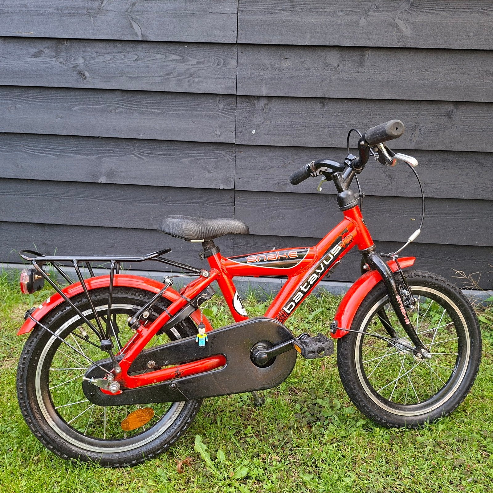 Batavus Snake kinderfiets 16 inch rood, Ophalen, Terugtraprem, Batavus, 16 tot 20 inch