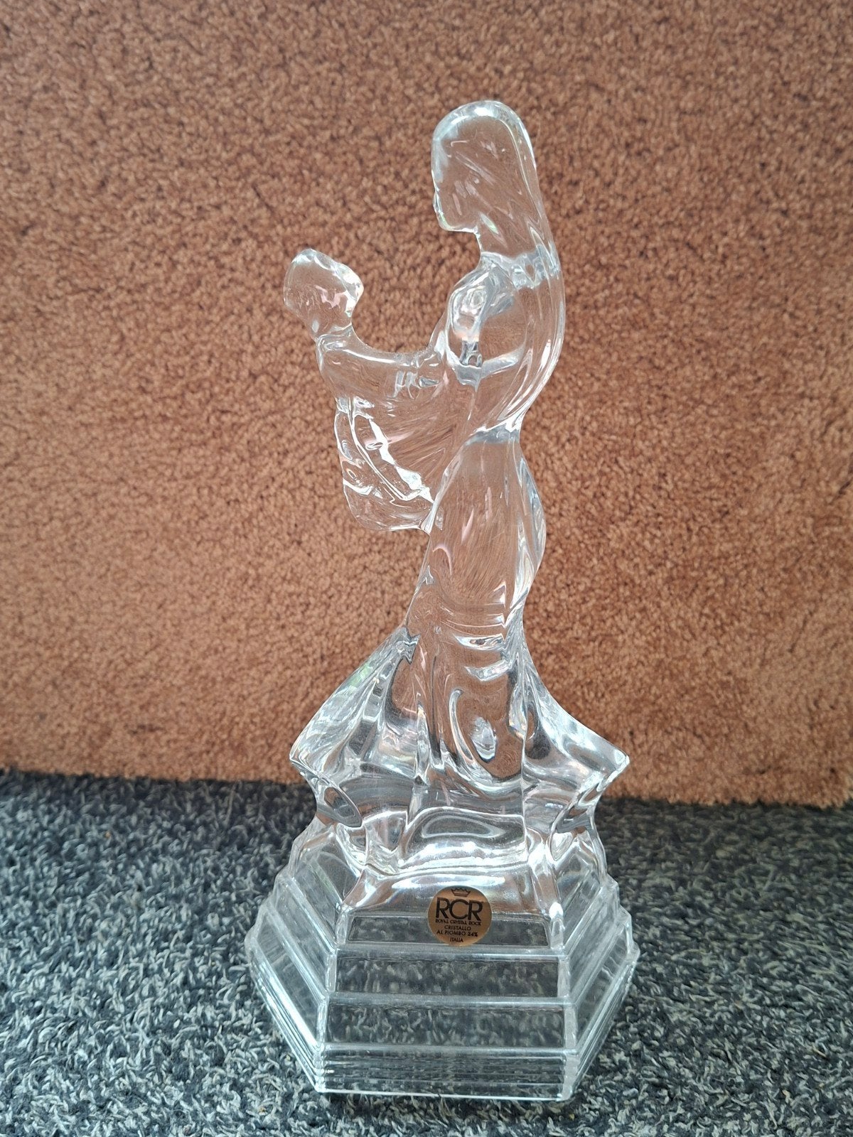 RCR Kristal Madonna met Kind Beeldje, Ophalen of Verzenden