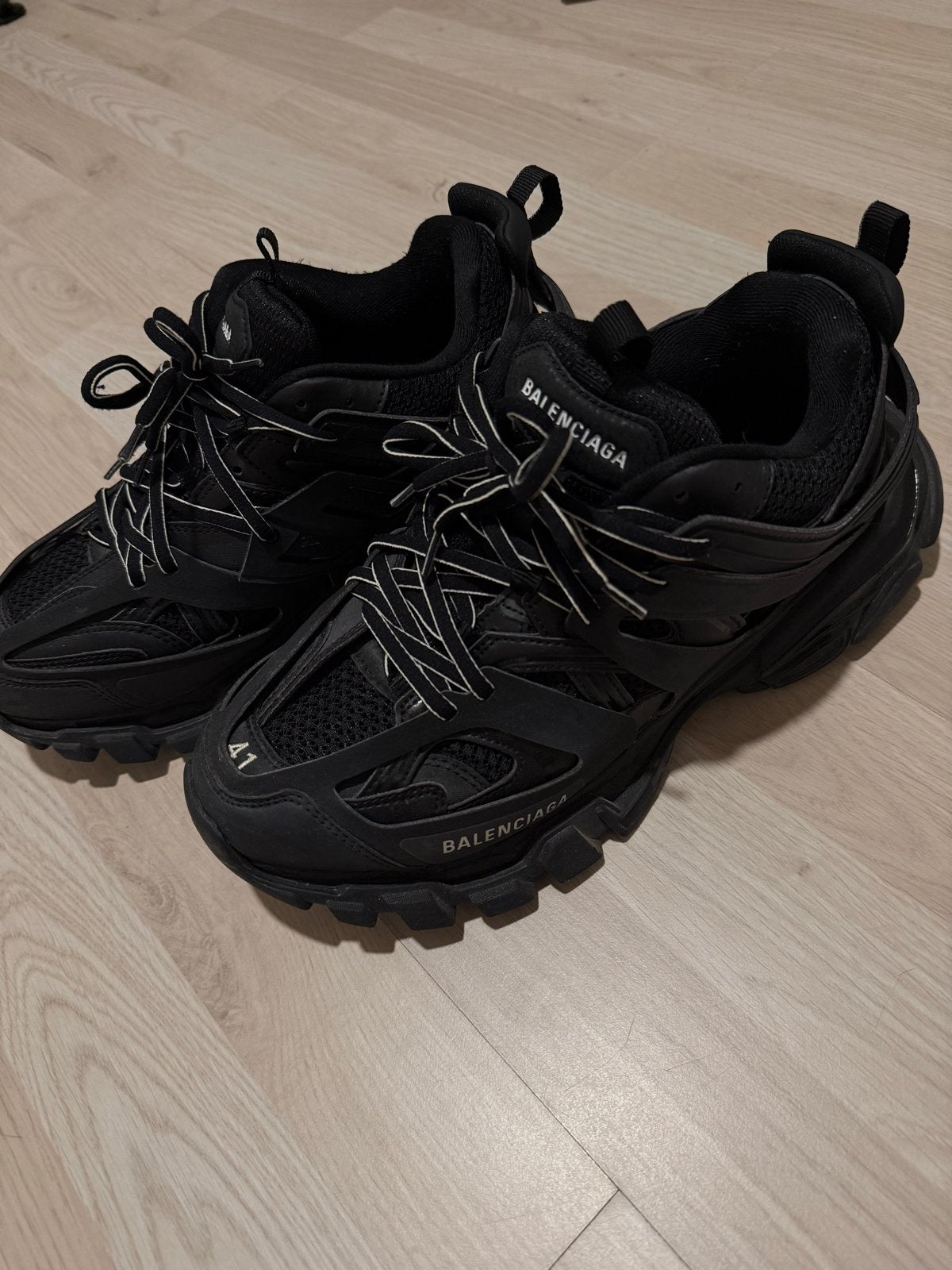 Balenciaga Track Sneakers Zwart Maat 41, Kleding | Heren, Schoenen, Ophalen, Gedragen, Zwart, Sneakers of Gympen