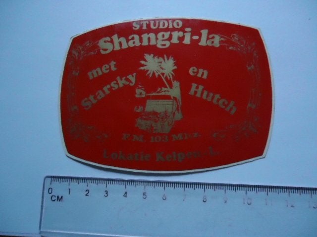 sticker oud KELPEN LIMBURG radio amateur piraat fm retro, Verzamelen, Verzenden, Zo goed als nieuw, Bedrijf of Vereniging