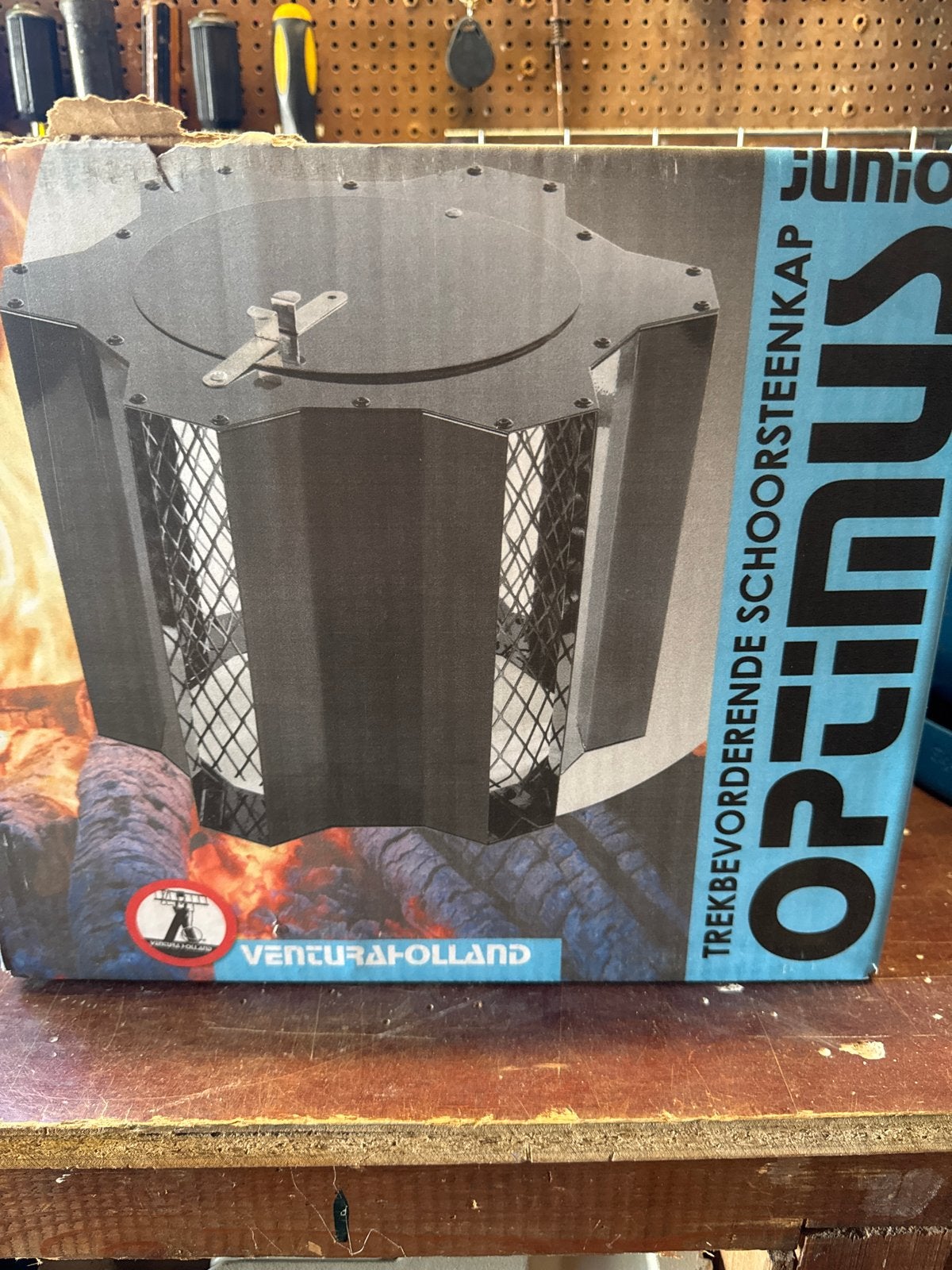 Nieuwe trekbevorderende schoorsteenkap Optimus Junior, Nieuw, Ophalen of Verzenden, Vrijstaand, Overige soorten