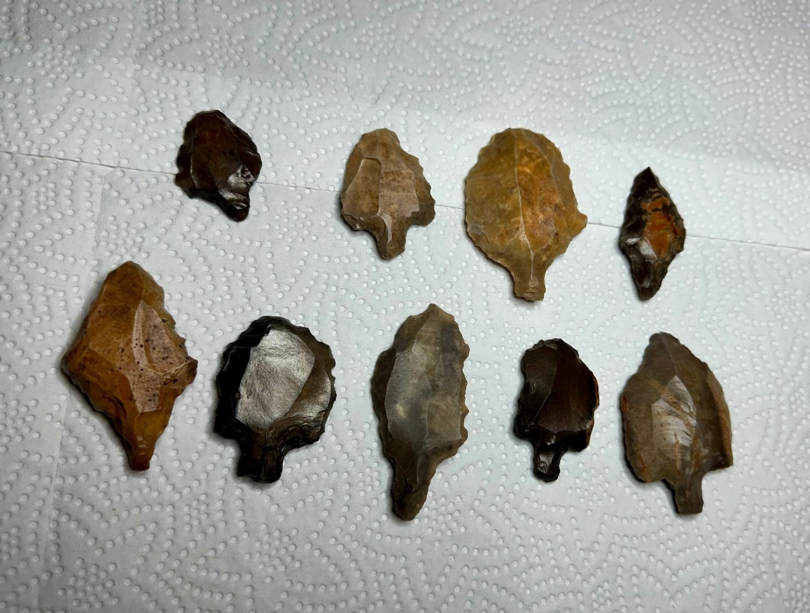 Werktuigen uit de Ateriaanse cultuur (midden paleolithicum), Verzamelen, Overige Verzamelen, Ophalen of Verzenden, Gebruikt