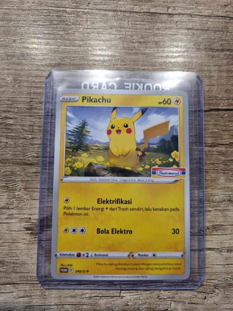Pikachu met indomaret stamp (perfecte conditie) moet weg!, Ophalen, Nieuw, Losse kaart