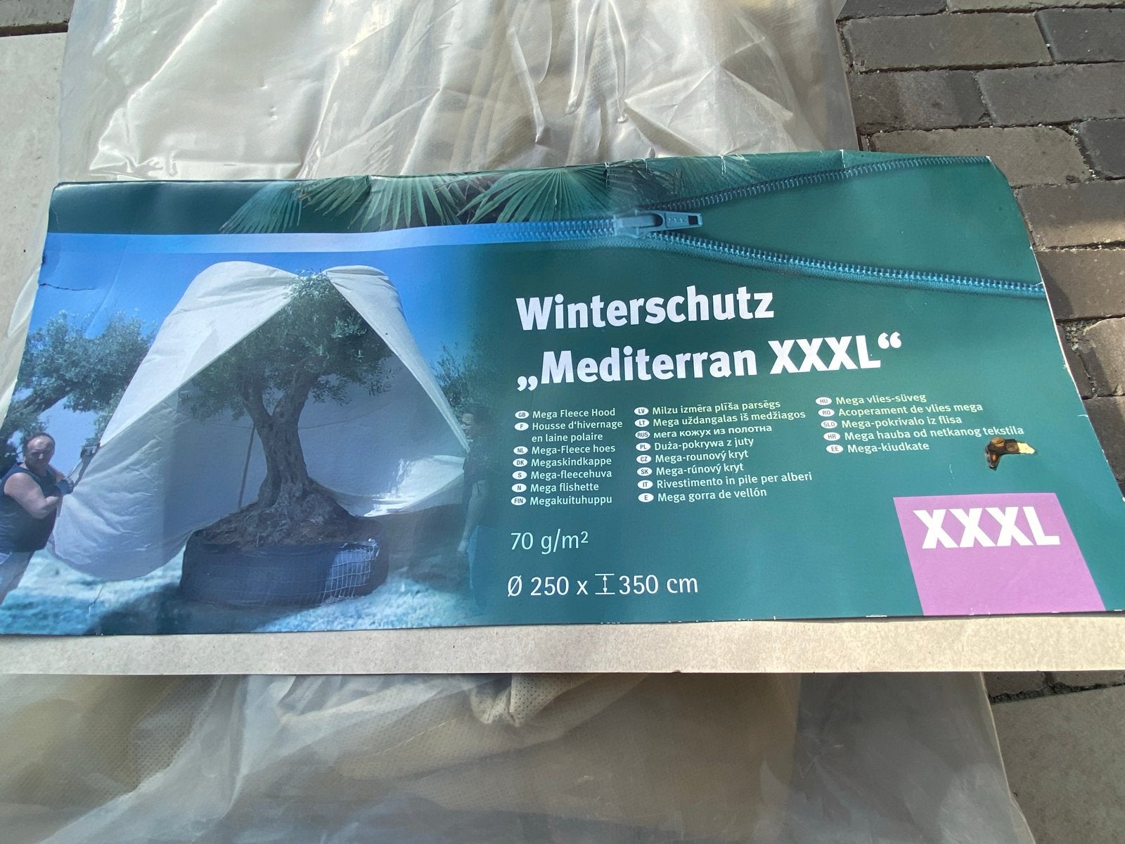 XXXL Mega Fleecehoes voor Olijf- of Palmboom (Ø250xH350cm), Ophalen of Verzenden, Bloeit niet